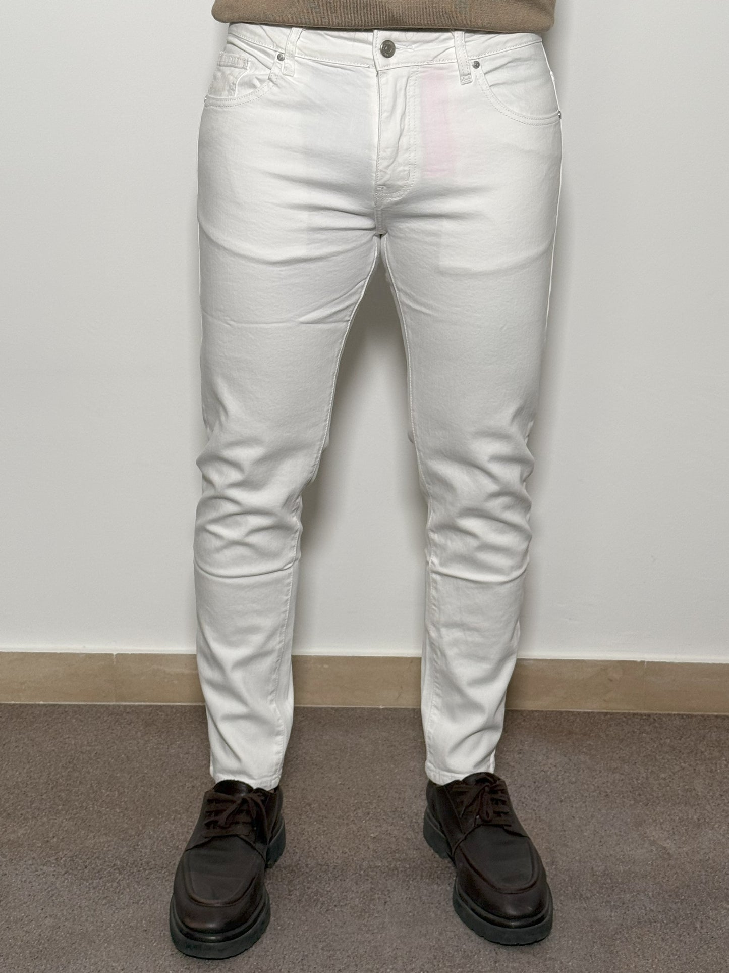JEANS SLIM FIT BIANCO