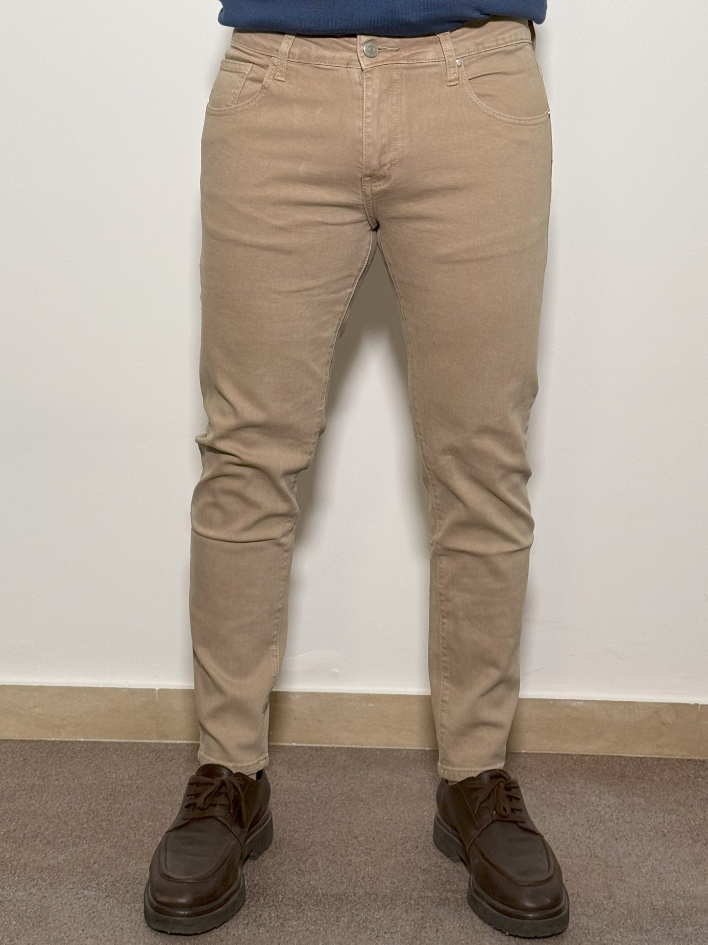 JEANS SLIM FIT BEIGE