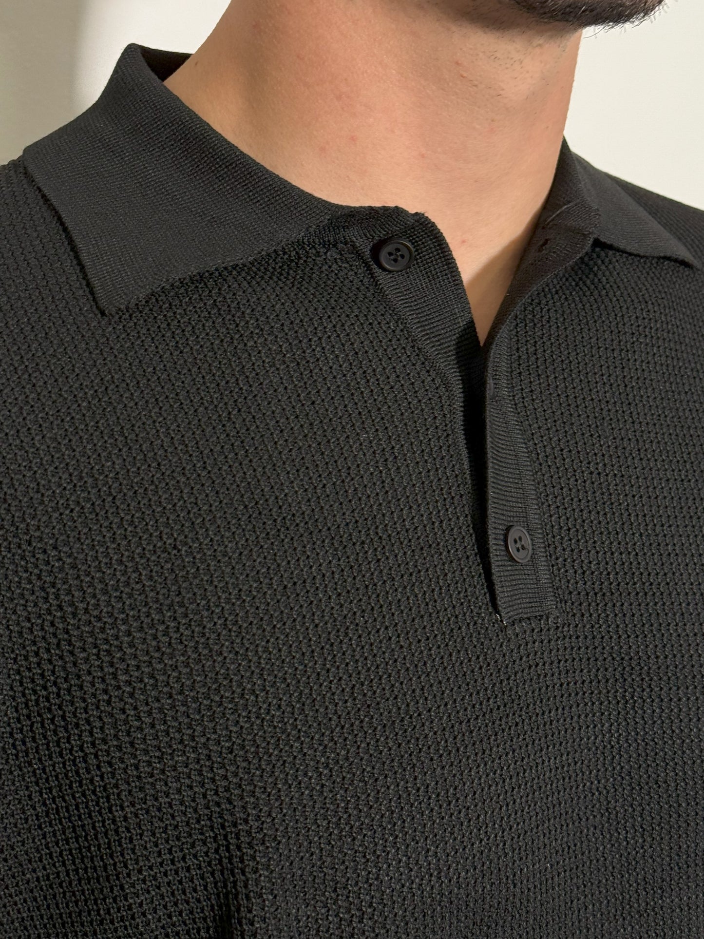 POLO A MANICHE LUNGHE IN COTONE