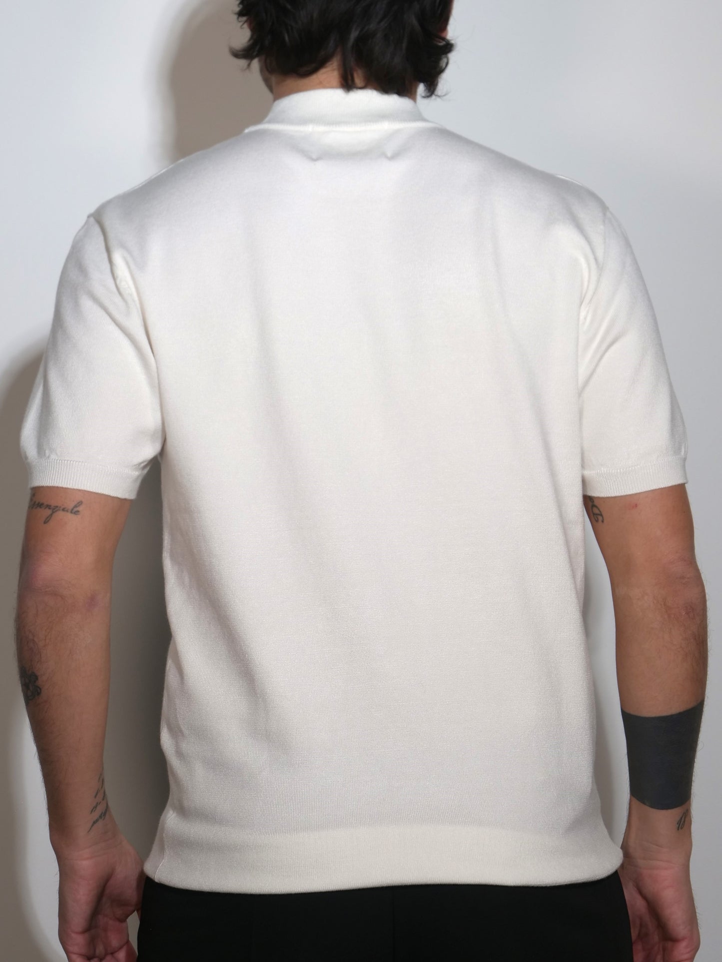 T-SHIRT BIANCA IN FILO