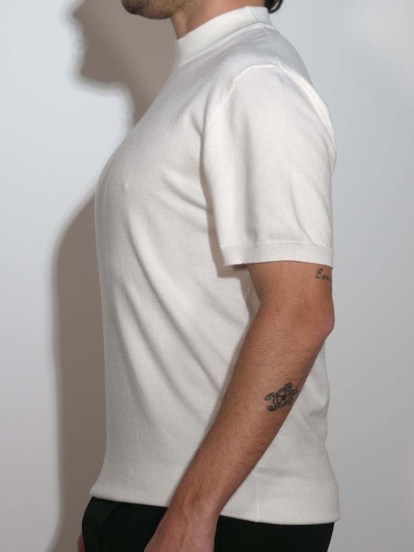 T-SHIRT BIANCA IN FILO