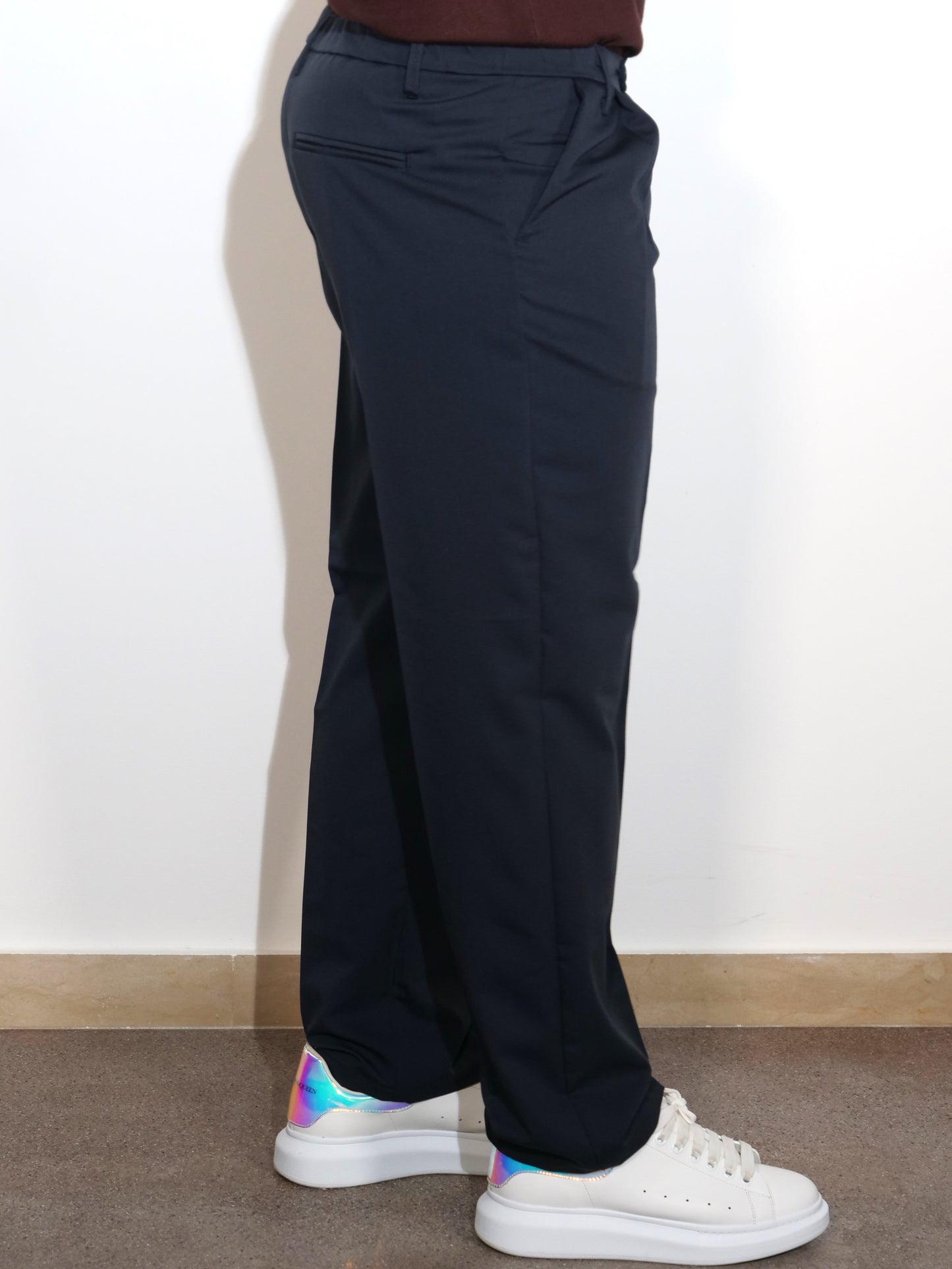 PANTALONE BLU WIDE FIT