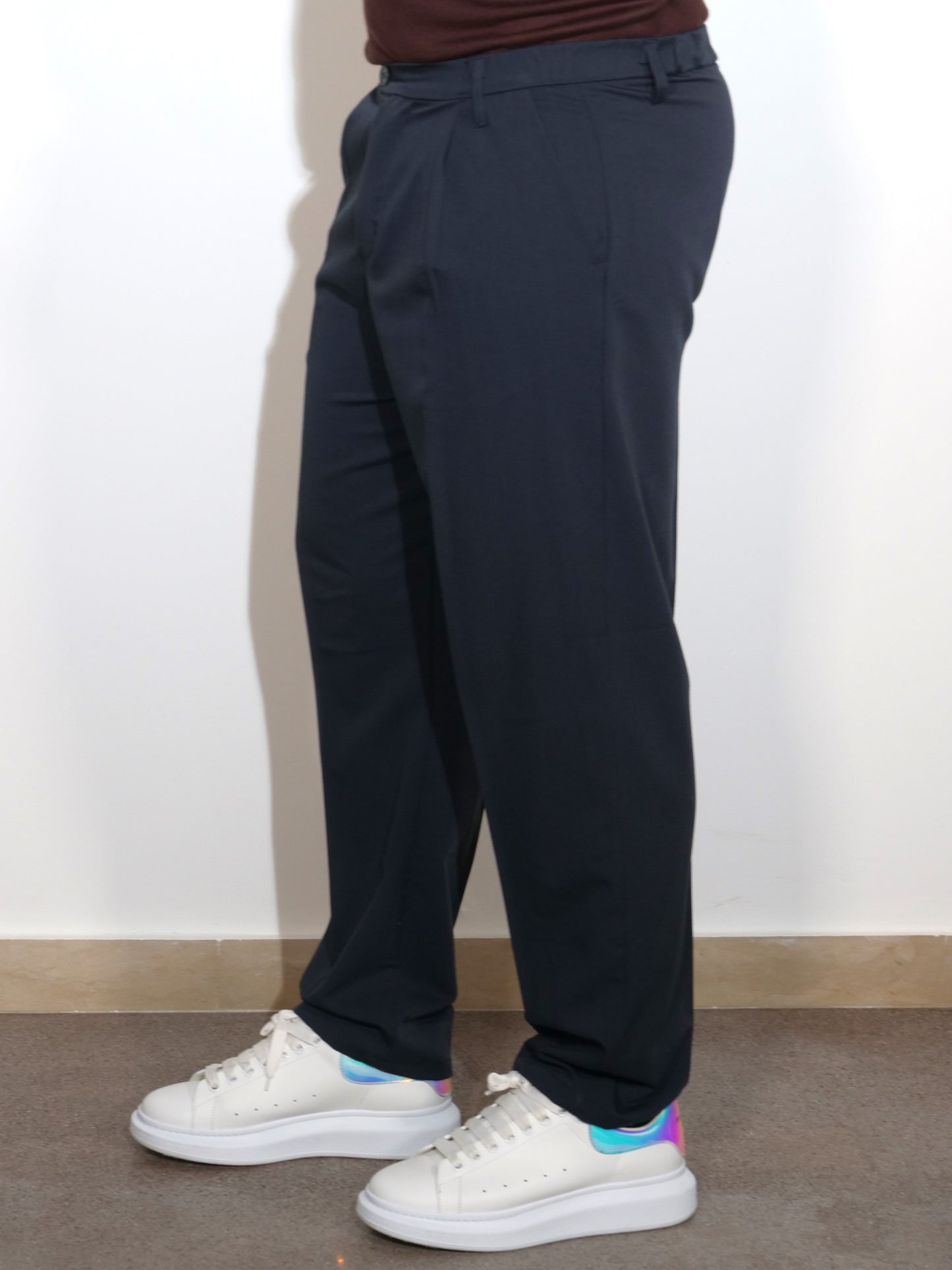 PANTALONE BLU WIDE FIT
