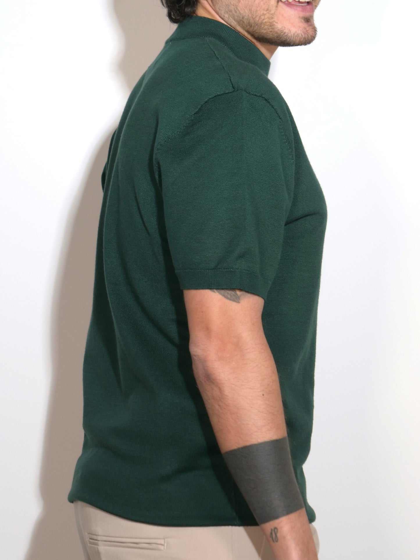 T-SHIRT VERDE IN FILO