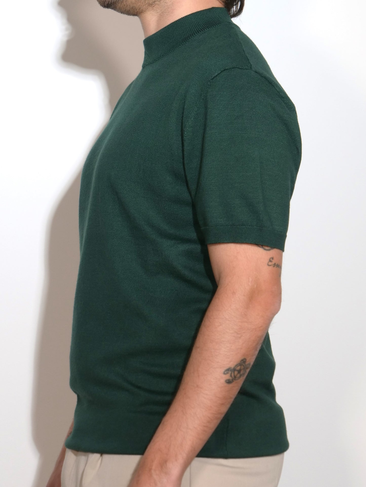 T-SHIRT VERDE IN FILO