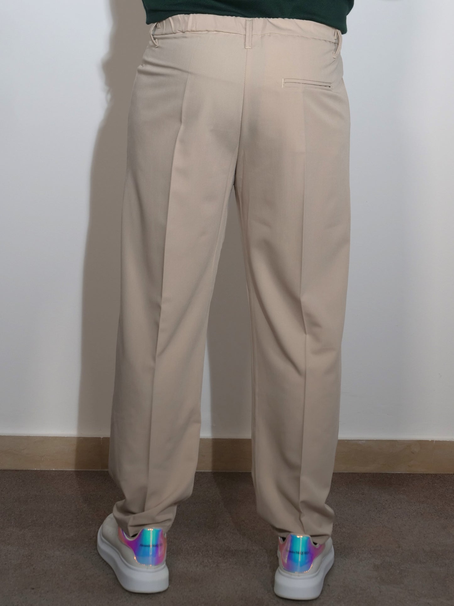 PANTALONE BEIGE WIDE FIT