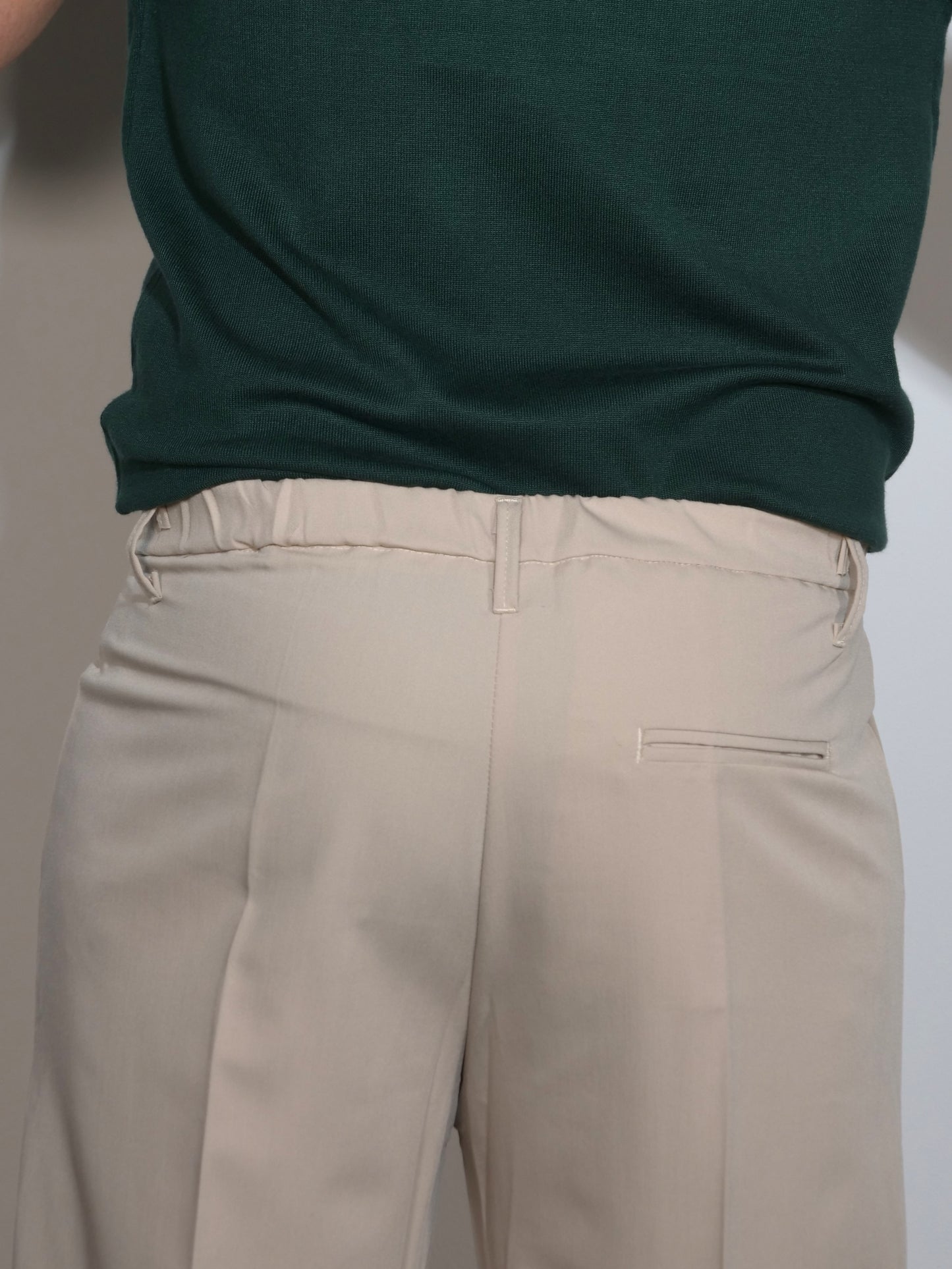 PANTALONE BEIGE WIDE FIT