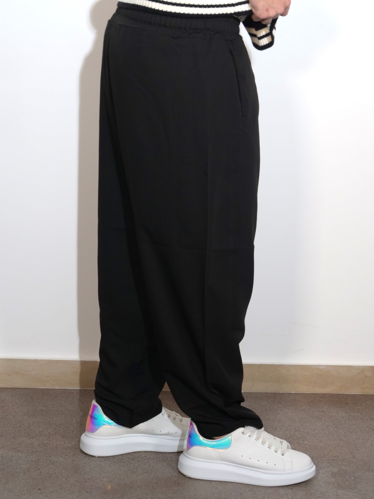 PANTALACCIO NERO OVERSIZE