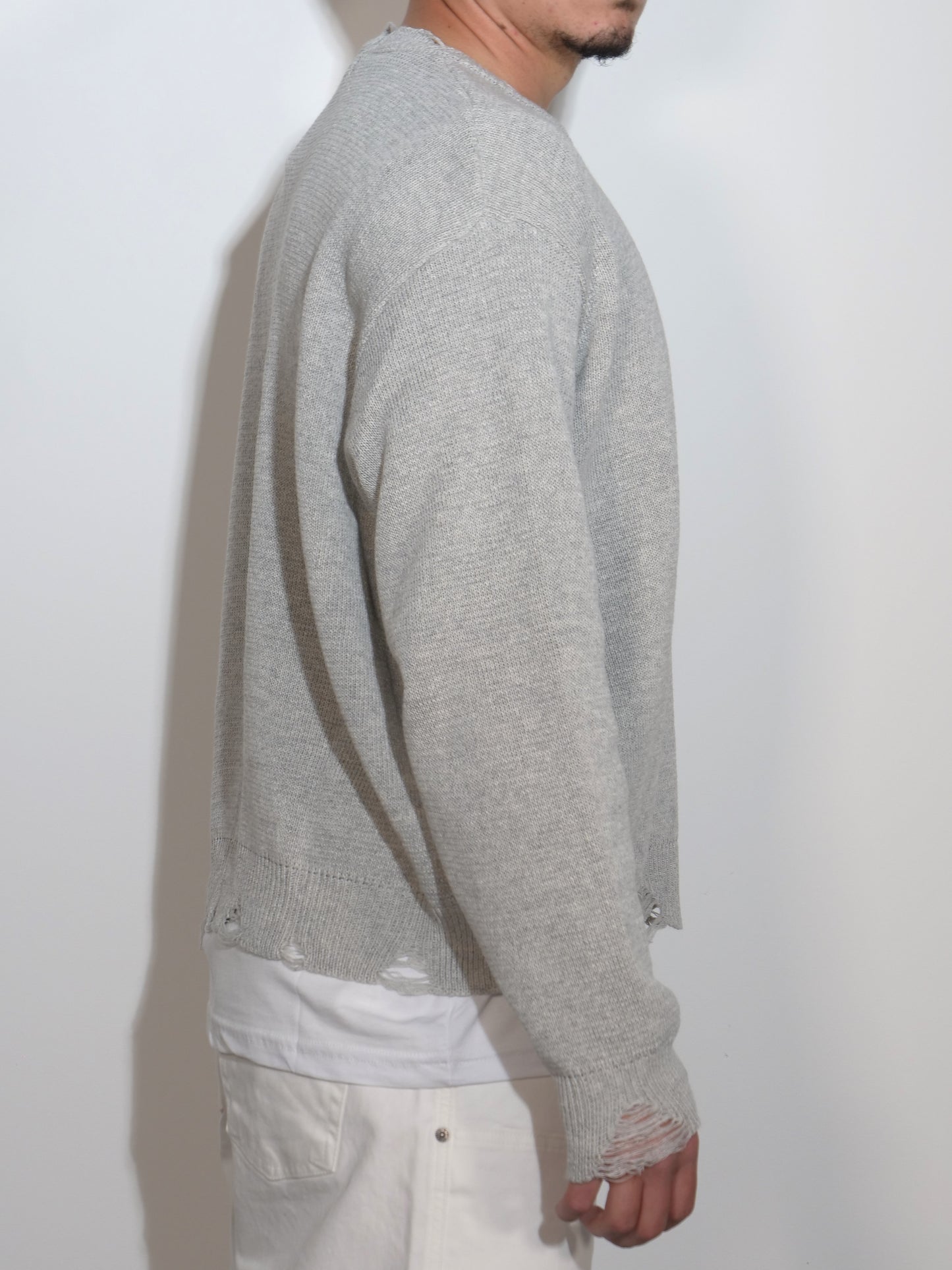 MAGLIONCINO GRIGIO DESTROY