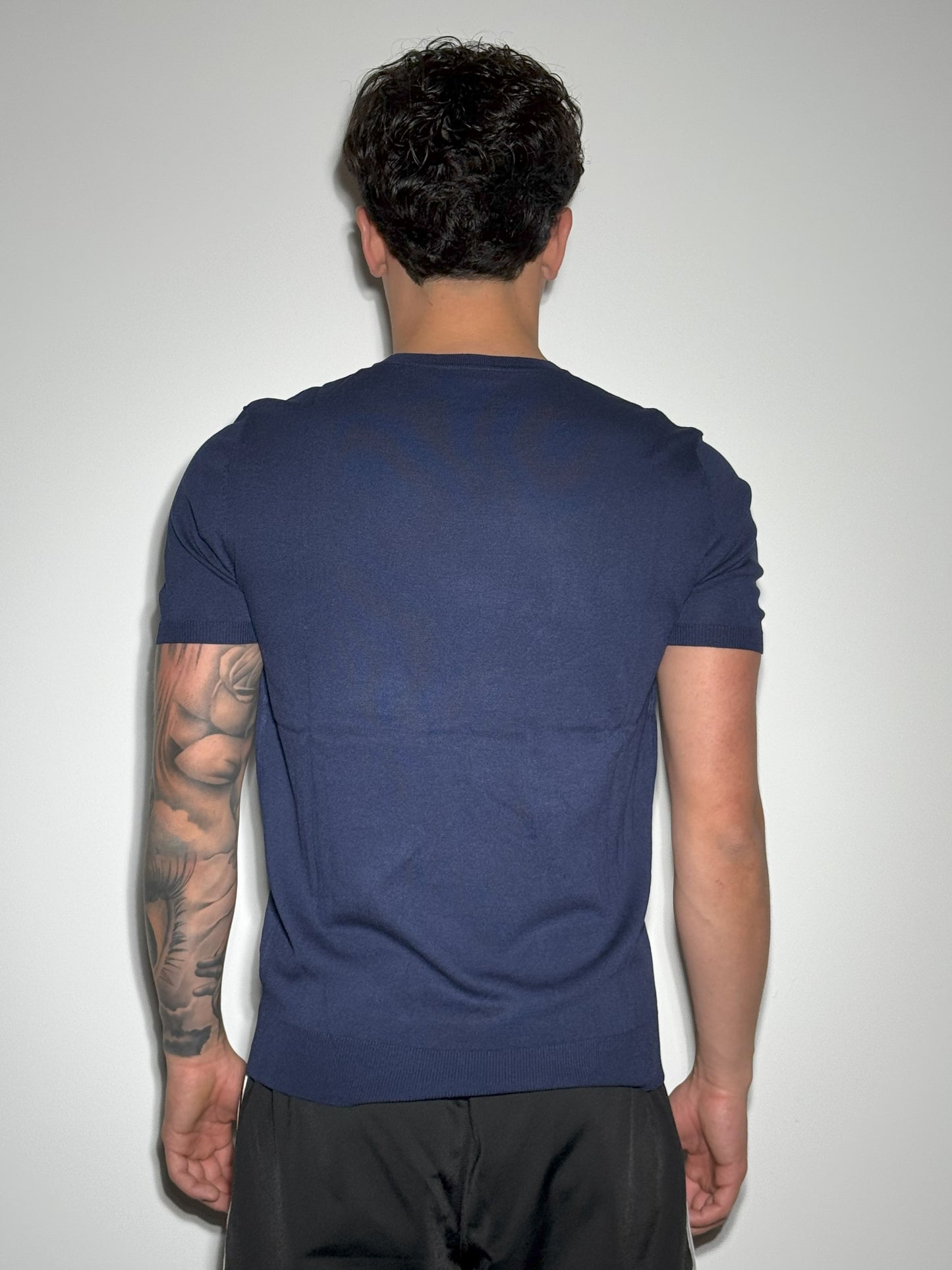 T-SHIRT BLU COTONE PREMIUM