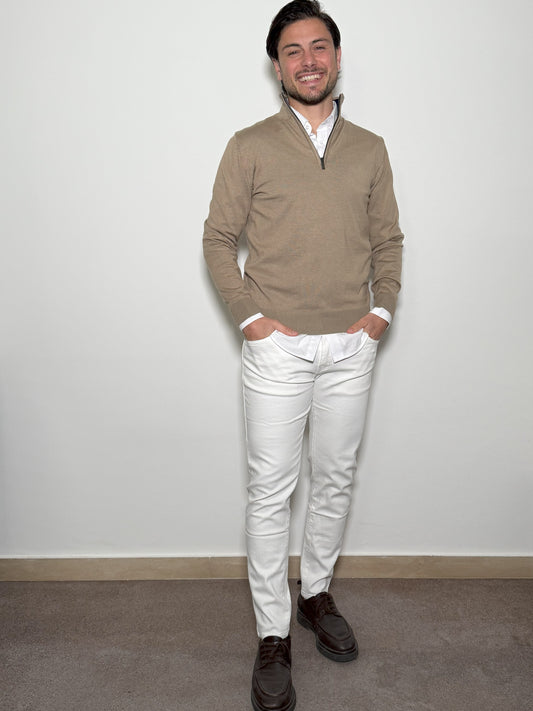 JEANS SLIM FIT BIANCO