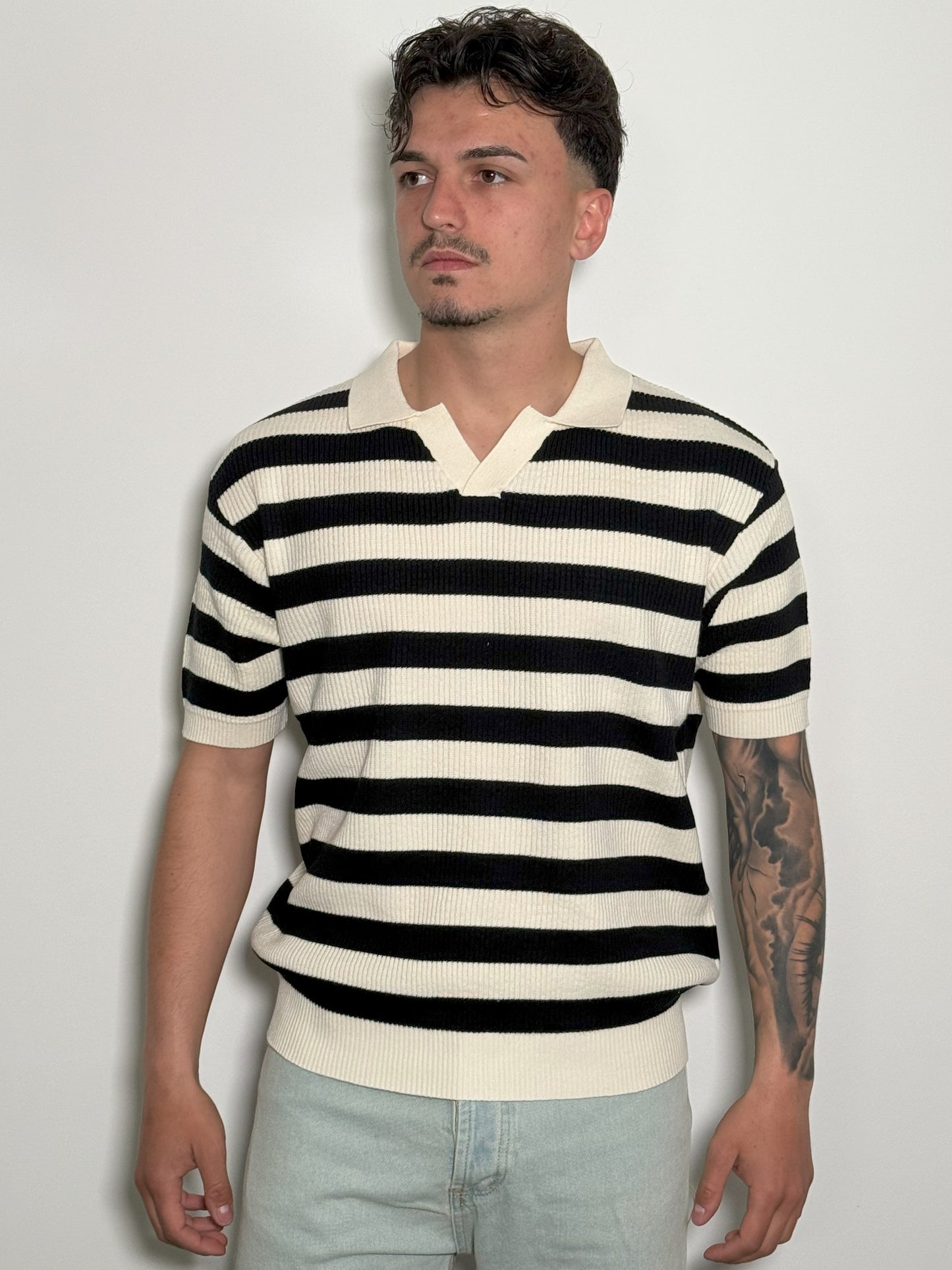 POLO IN FILO A RIGHE