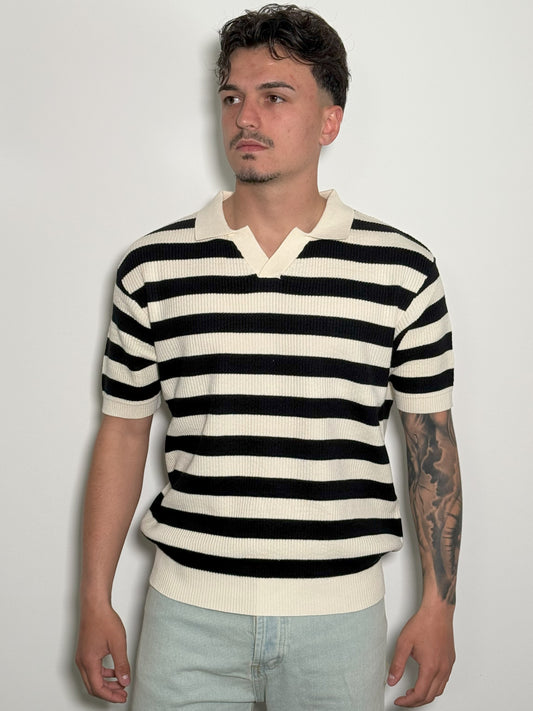 POLO IN FILO A RIGHE