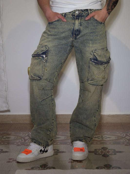JEANS CARGO OVERSIZE