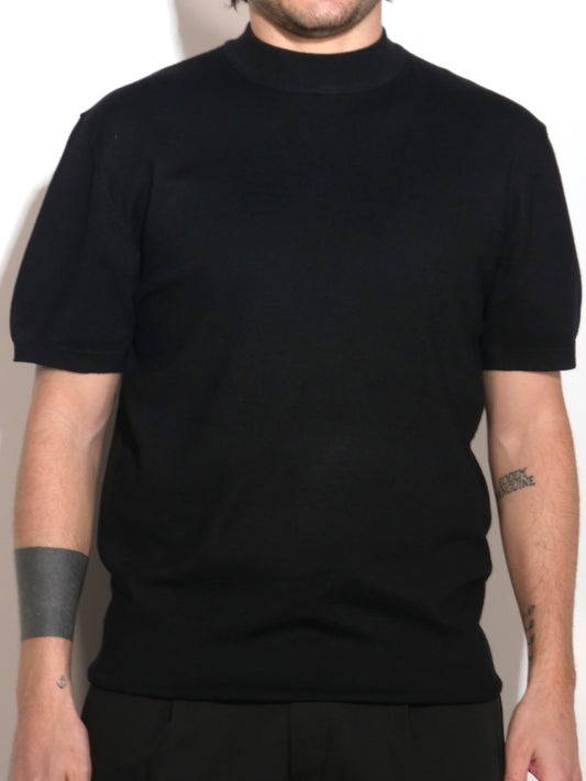 T-SHIRT NERA IN FILO