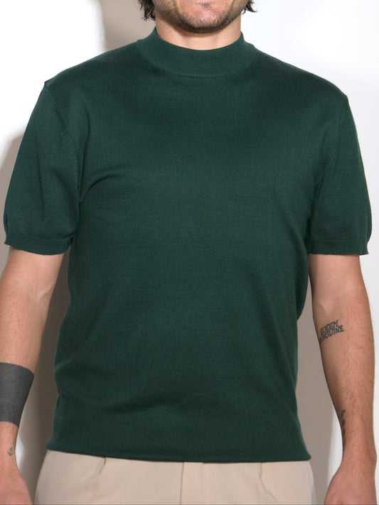 T-SHIRT VERDE IN FILO