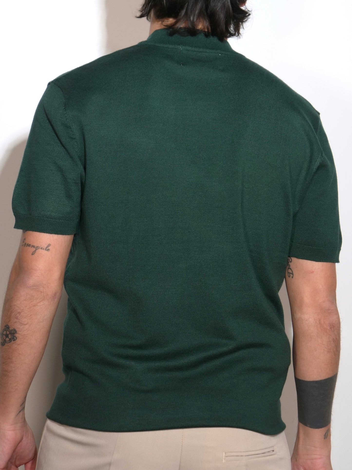 T-SHIRT VERDE IN FILO